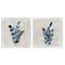 Stupell Industries Blue Summer Leaves 2 pc Canvas Wall Art Set Design by Lucille Price